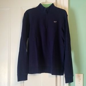 Vineyard Vines Navy half-zip girls sweatshirt